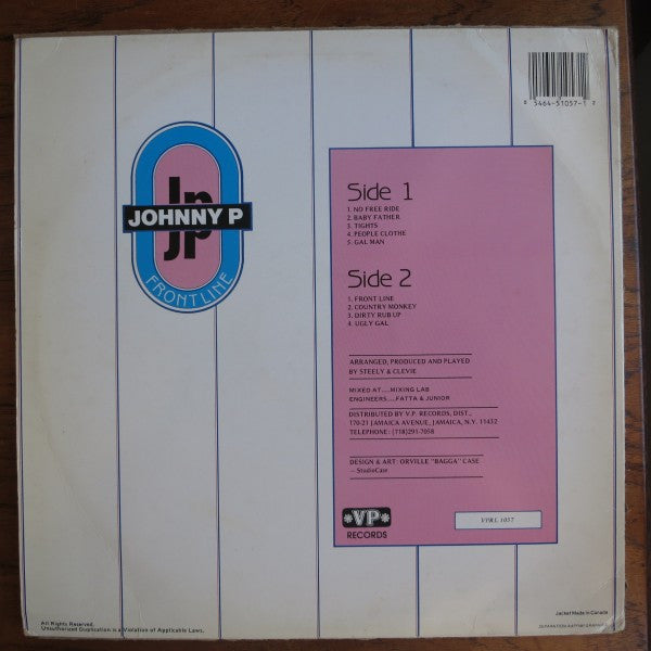 Johnny P : Front Line (LP, Album)