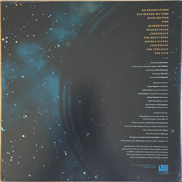 Alex Williams (12) : Waging Peace (LP, Album, Ltd, Num, Cle)