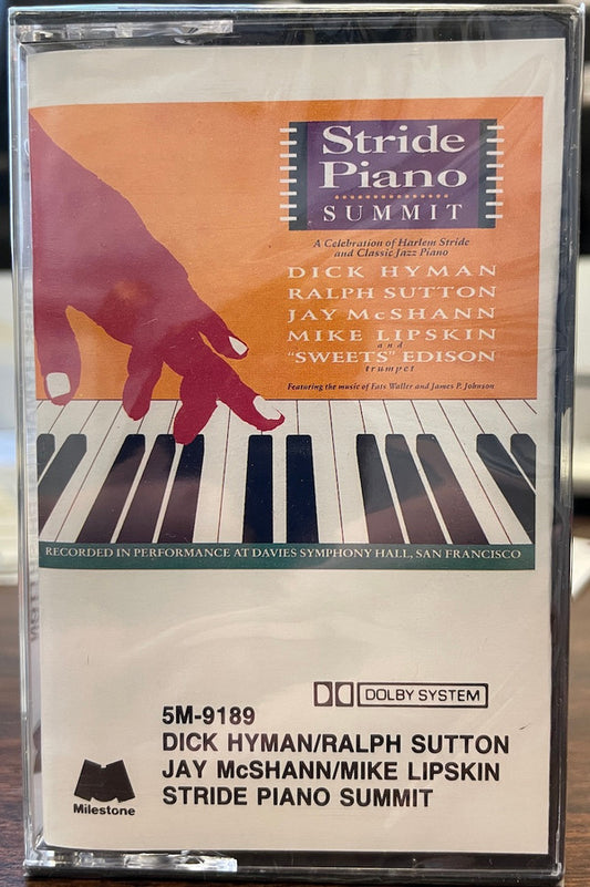 Various, Dick Hyman, Ralph Sutton (2), Jay McShann, Mike Lipskin, 'Sweets' Edison* : Stride Piano Summit (Cass)