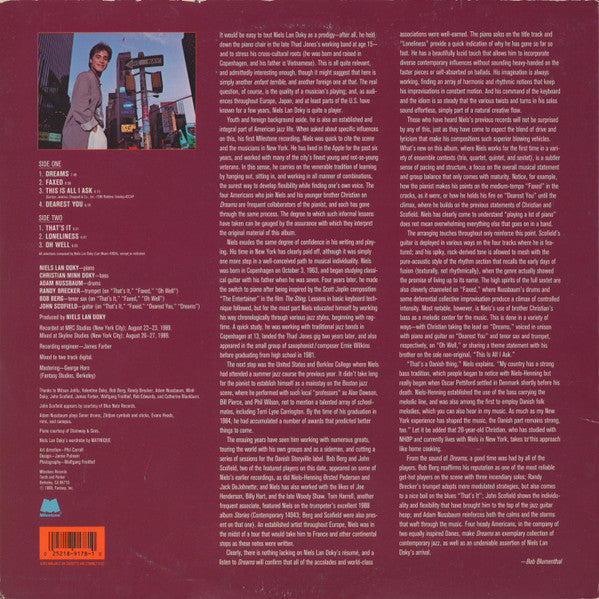 Niels Lan Doky : Dreams (LP, Album)
