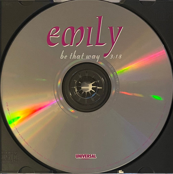 Emily (21) : Be That Way (CD, Single)