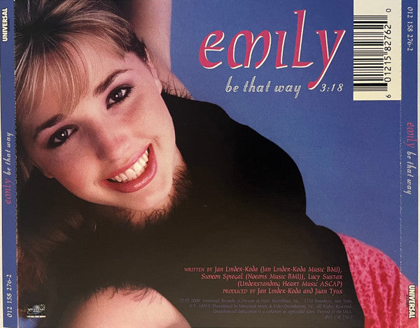 Emily (21) : Be That Way (CD, Single)