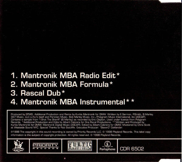 Mantronik* vs EPMD : Strictly Business (CD, Single, EMI)