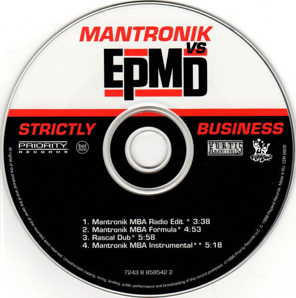 Mantronik* vs EPMD : Strictly Business (CD, Single, EMI)