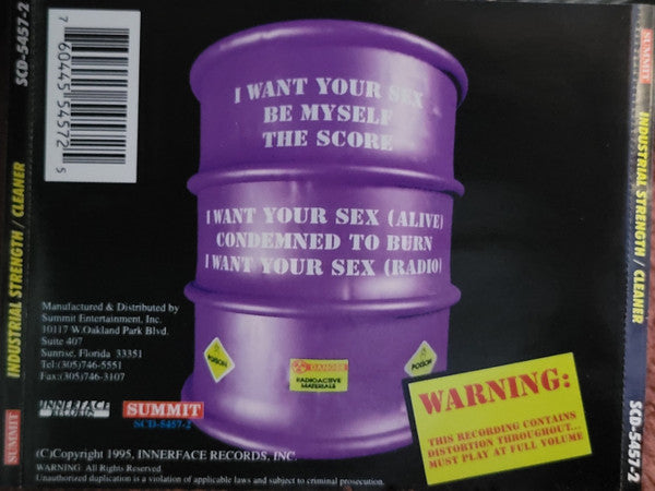 Industrial Strength : Cleaner (CD, EP)