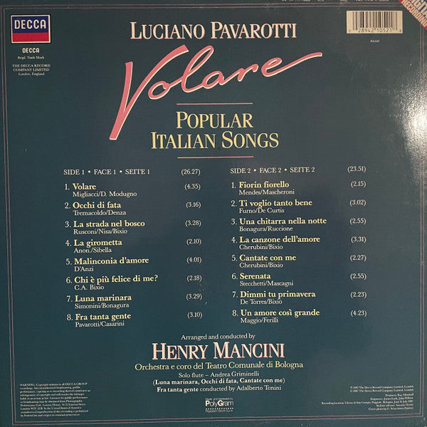 Luciano Pavarotti : Volare (LP, Album)