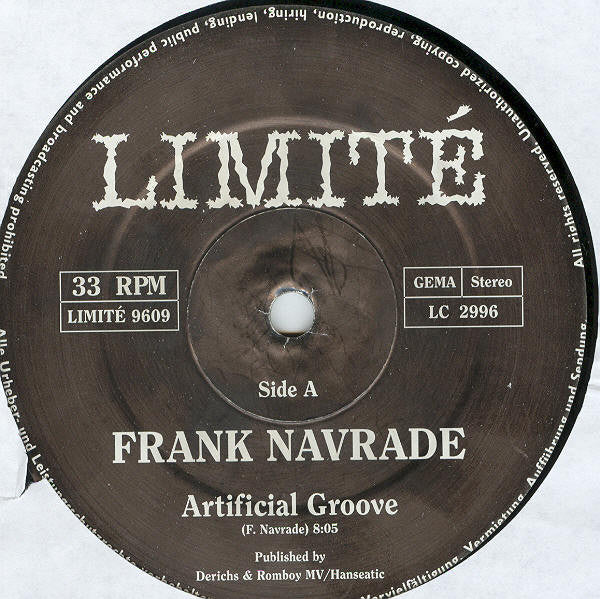 Frank Navrade : Artificial Groove (12")