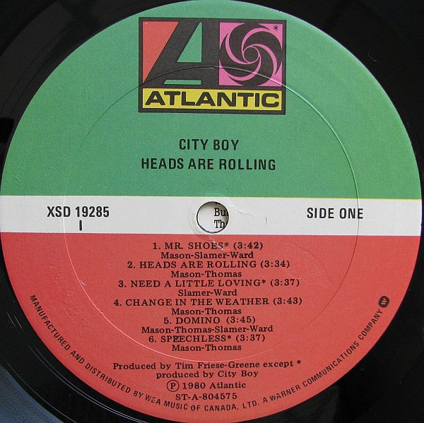 City Boy : Heads Are Rolling (LP, Album)