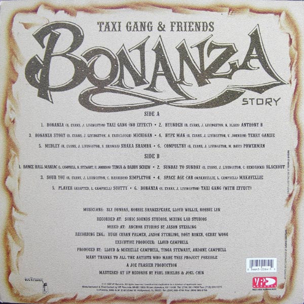 Taxi Gang & Friends* & Various : Bonanza Story (LP, Album)