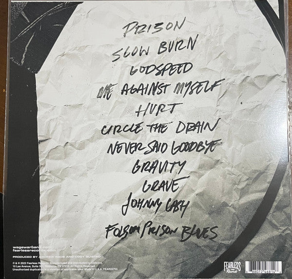 Wage War : The Stripped Sessions (LP, Album, Ltd, Ora)