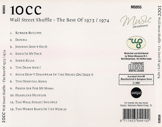 10cc : Wall Street Shuffle : The Best Of 1973/1974 (CD, Comp)