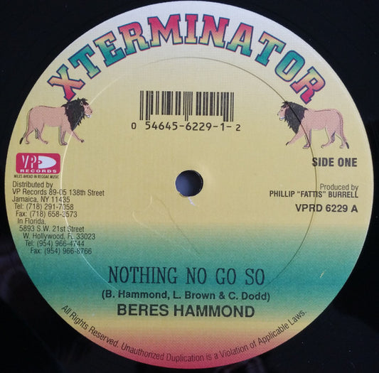 Beres Hammond / Louie Culture : Nothing No Go So / Original Days (12")