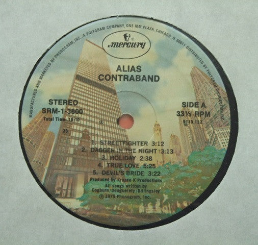 Alias (37) : Contraband (LP, Album, PRC)