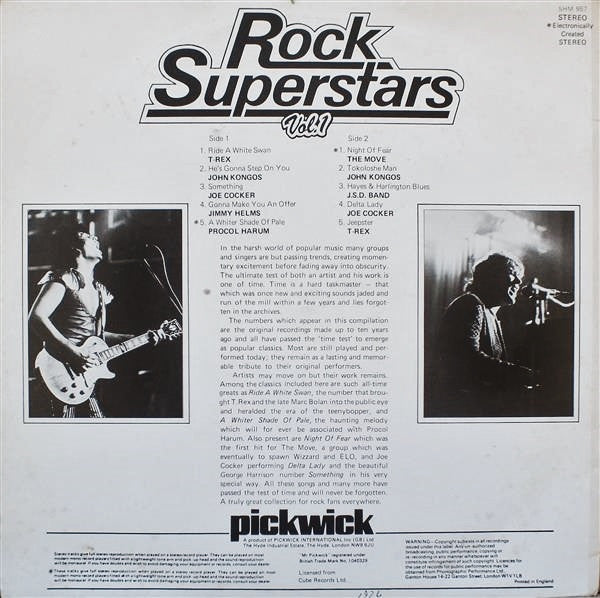 Various : Rock Superstars Vol.1 (LP, Comp)