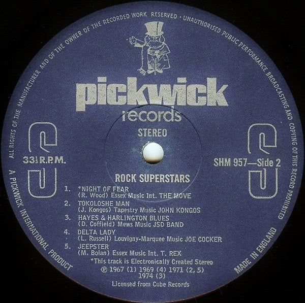 Various : Rock Superstars Vol.1 (LP, Comp)