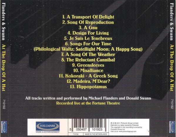 Michael Flanders And Donald Swann* : At The Drop Of A Hat (CD, Album)