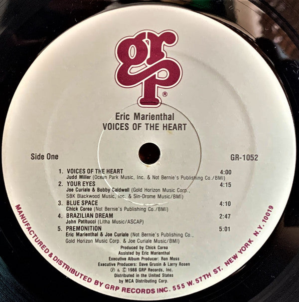 Eric Marienthal : Voices Of The Heart (LP, Album)