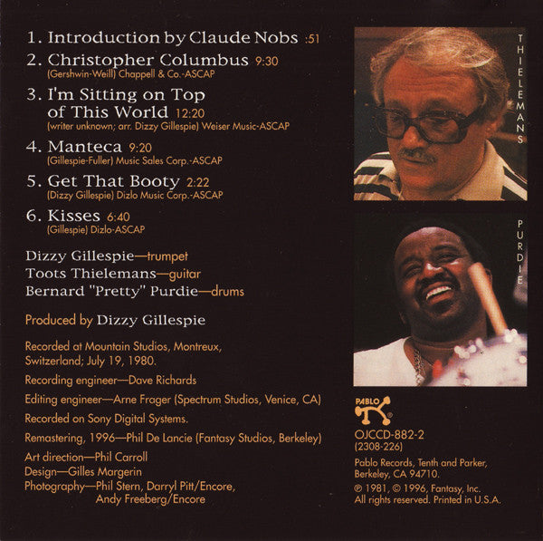 Dizzy Gillespie : Digital At Montreux, 1980 (CD, Album, RE, RM)