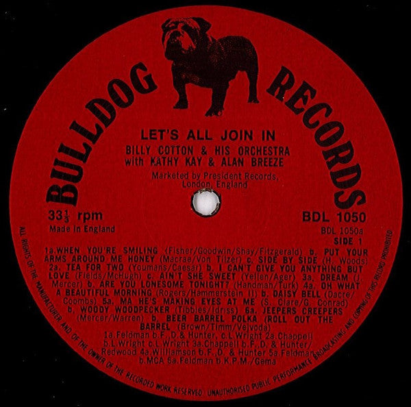 Billy Cotton And His Orchestra : Let's All Join In - A Singalong For Swinging Parties (LP, Album)