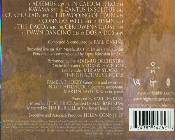 Karl Jenkins, Adiemus : Live (CD, Album)