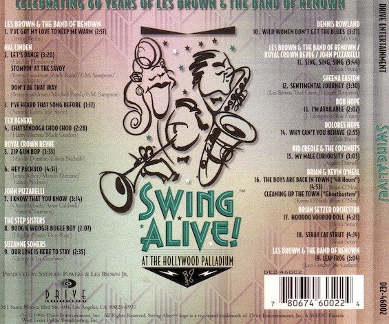 Various : Swing Alive! At The Hollywood Palladium (CD, Album)