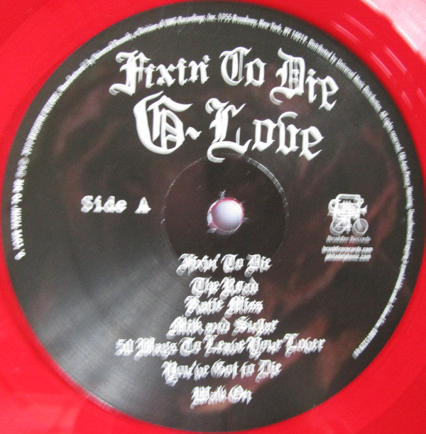 G-Love* : Fixin' To Die (LP, Album, Red)