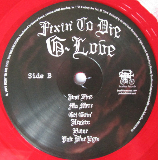 G-Love* : Fixin' To Die (LP, Album, Red)