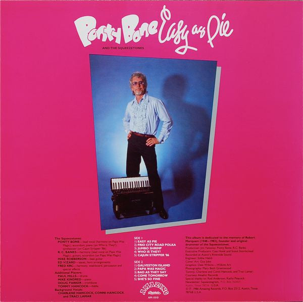 Ponty Bone And The Squeezetones : Easy As Pie (LP)