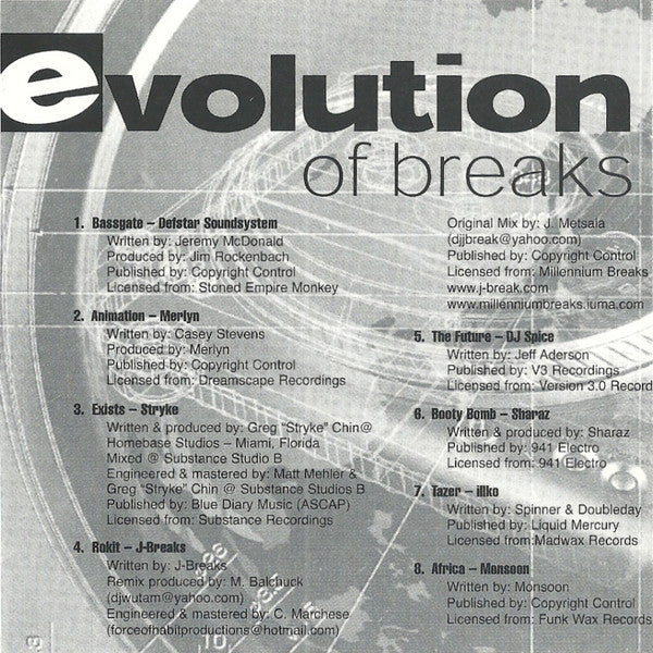 Wendel : Evolution Of Breaks (CD, Comp, Mixed)