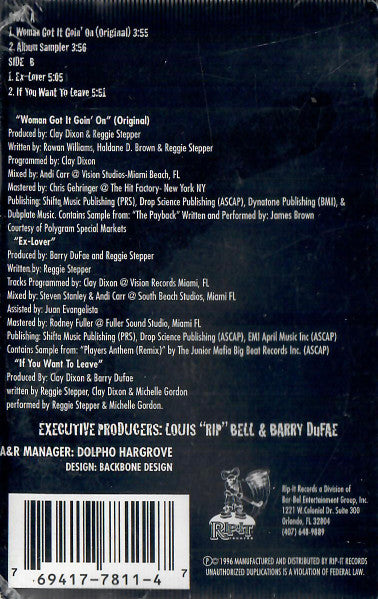 Reggie Stepper : Woman Got It Goin' On (Cass, Single)