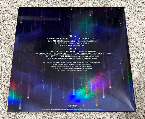 Ariana Debose, Chris Pine, Angelique Cabral, Julia Michaels : Wish - Original Motion Picture Soundtrack (LP, Album, Blu)