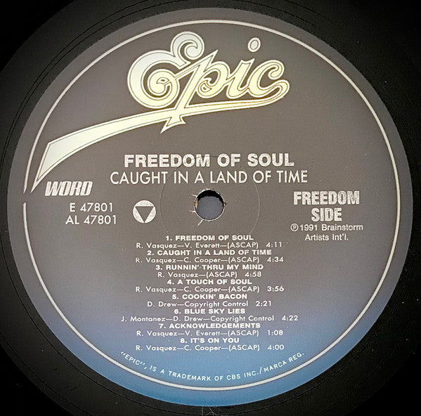 Freedom Of Soul : Caught In A Land Of Time (LP, Album)