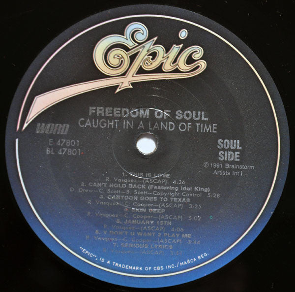 Freedom Of Soul : Caught In A Land Of Time (LP, Album)