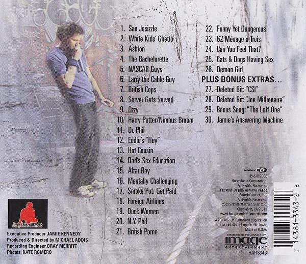Jamie Kennedy : Unwashed (CD, Album, Enh)