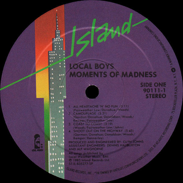 The Local Boys : Moments Of Madness (LP, Album)
