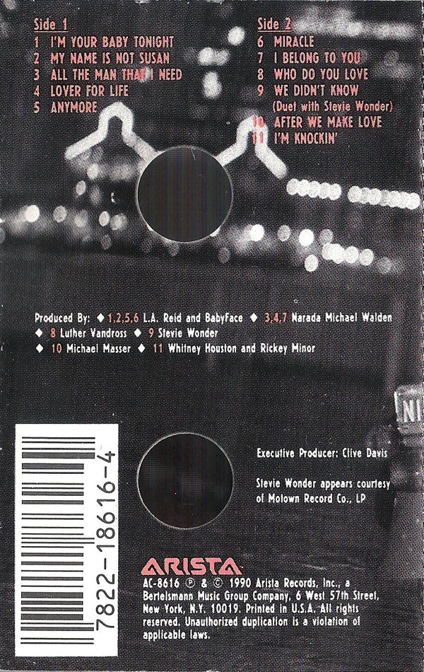 Whitney Houston : I'm Your Baby Tonight (Cass, Album, Dol)