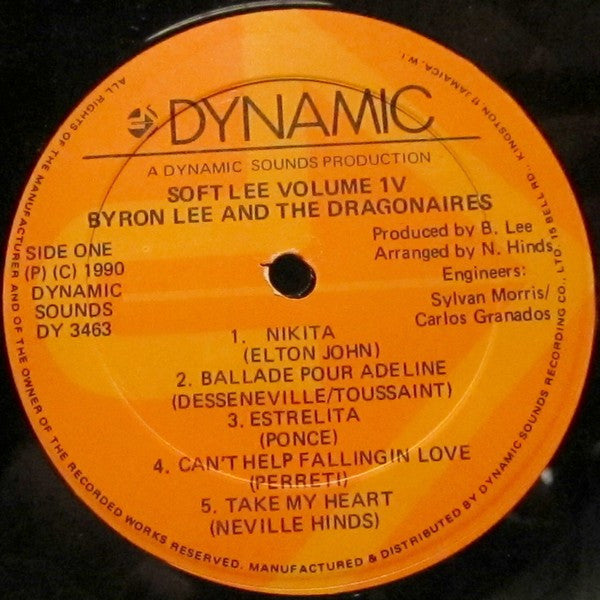 Byron Lee & The Dragonaires* : Soft Lee Vol. IV (LP, Album)