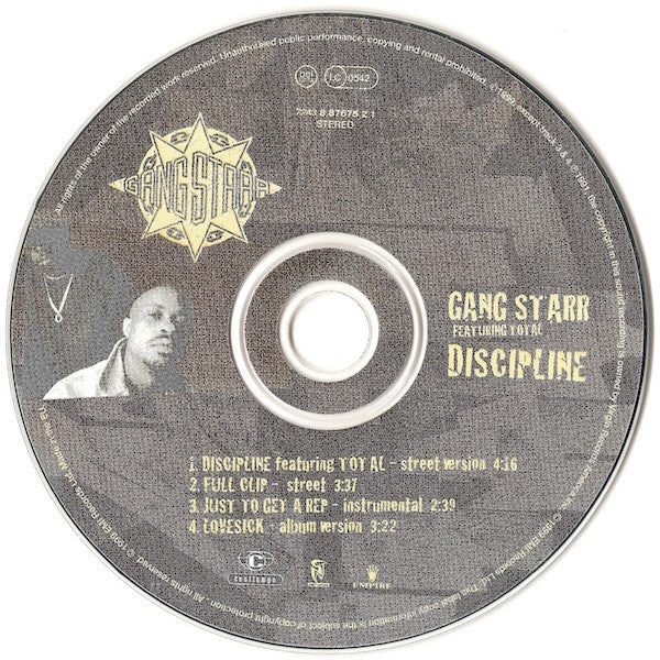 Gang Starr Featuring Total : Discipline (CD, Maxi)