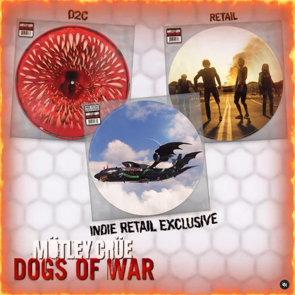 Mötley Crüe : Dogs Of War (12", Single, Pic, D2C)