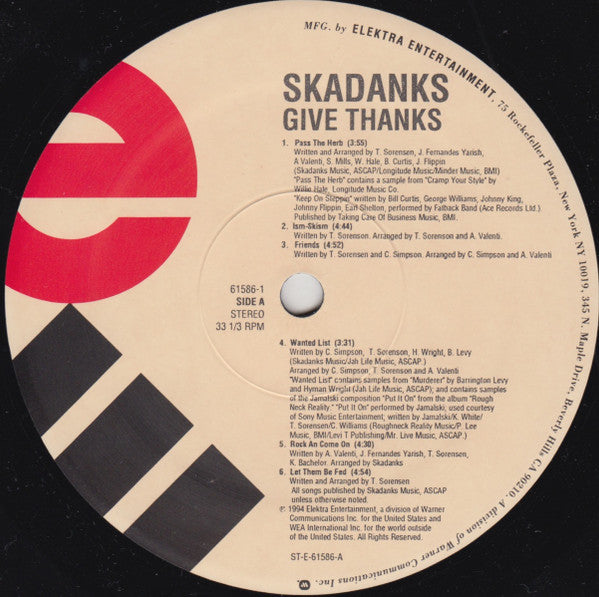Skadanks* : Give Thanks (LP, Album)