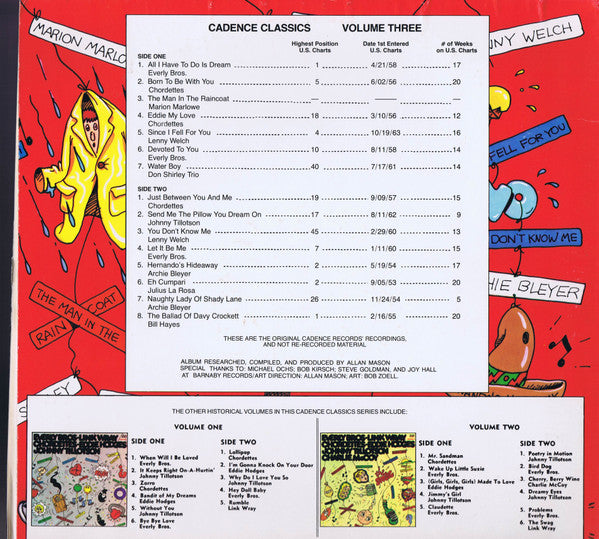 Various : Cadence Classics Volume Three (LP, Comp)