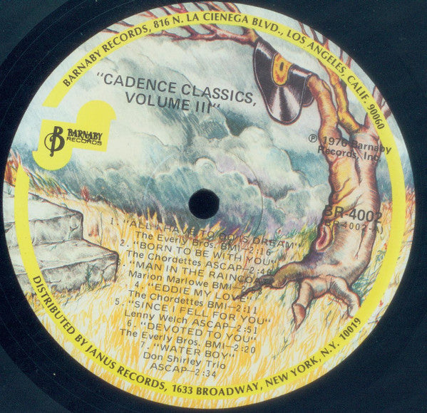Various : Cadence Classics Volume Three (LP, Comp)