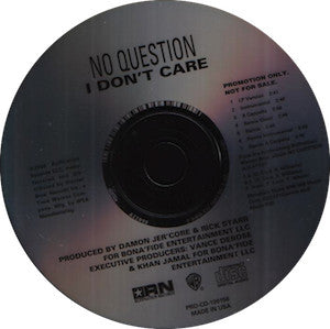 No Question : I Don't Care (CD, Single, Promo)