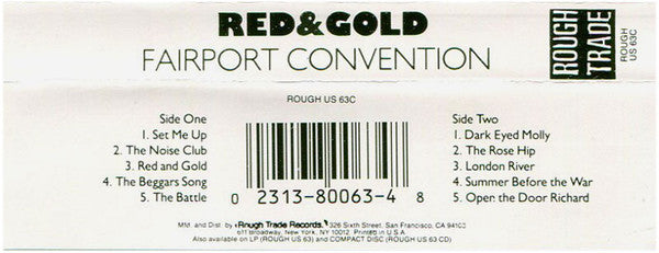 Fairport Convention : Red & Gold (Cass, Album)