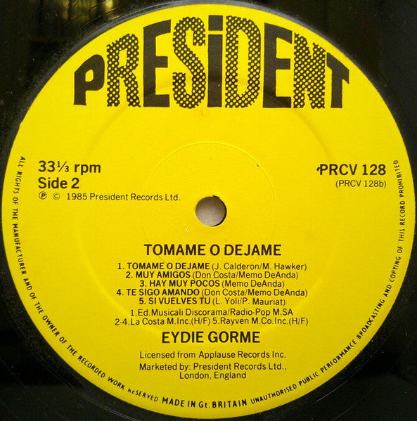 Eydie Gormé : Tomame O Dejame (LP, Album)