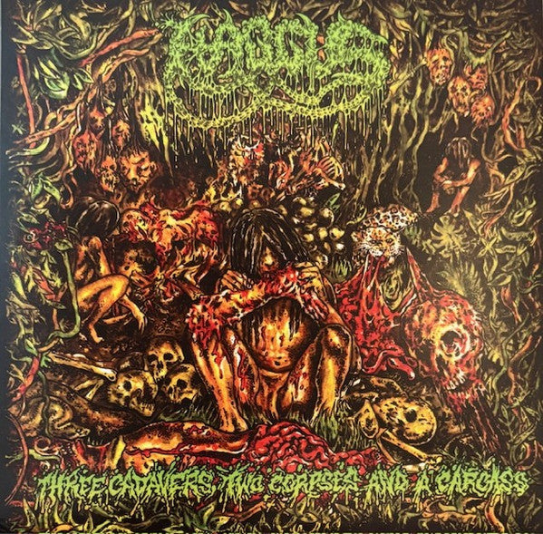 Haggus : Three Cadavers, Two Corpses And A Carcass (7", EP, Gre)