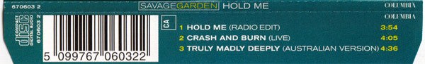 Savage Garden : Hold Me (CD, Single)
