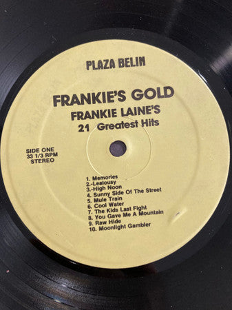 Frankie Laine (2) : Frankie's Gold Frankie Laine's 21 Greatest Hits (LP, Album)