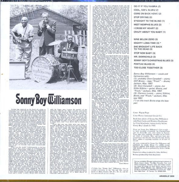 Sonny Boy Williamson (2) : King Biscuit Time (LP, Comp, RE)