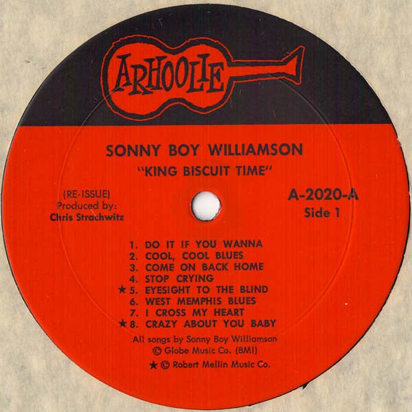Sonny Boy Williamson (2) : King Biscuit Time (LP, Comp, RE)